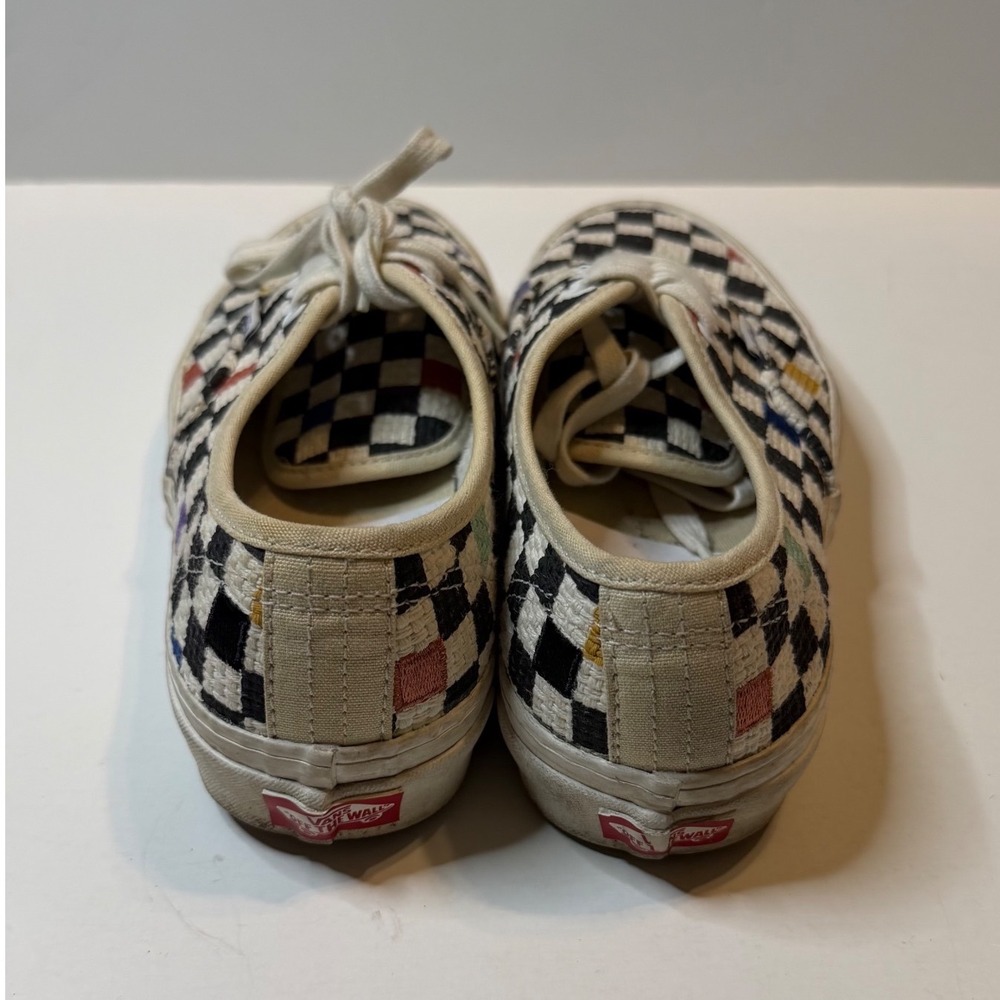 Vans Authentic NeedlePoint 44DX Sneakers Womens 8 Woven Checkerboard Low Top - Picture 7 of 7
